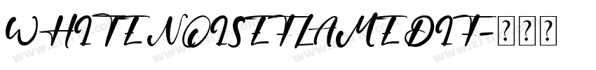 WHITE NOISEFLAME DIF字体转换